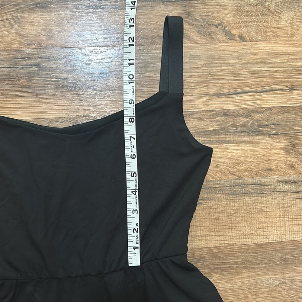 COBALT DISTRICT WOMENS SLEEVELES DRESS A- LINE BLACK STRECH PULL ON Sz M NEW - Picture 6 of 12